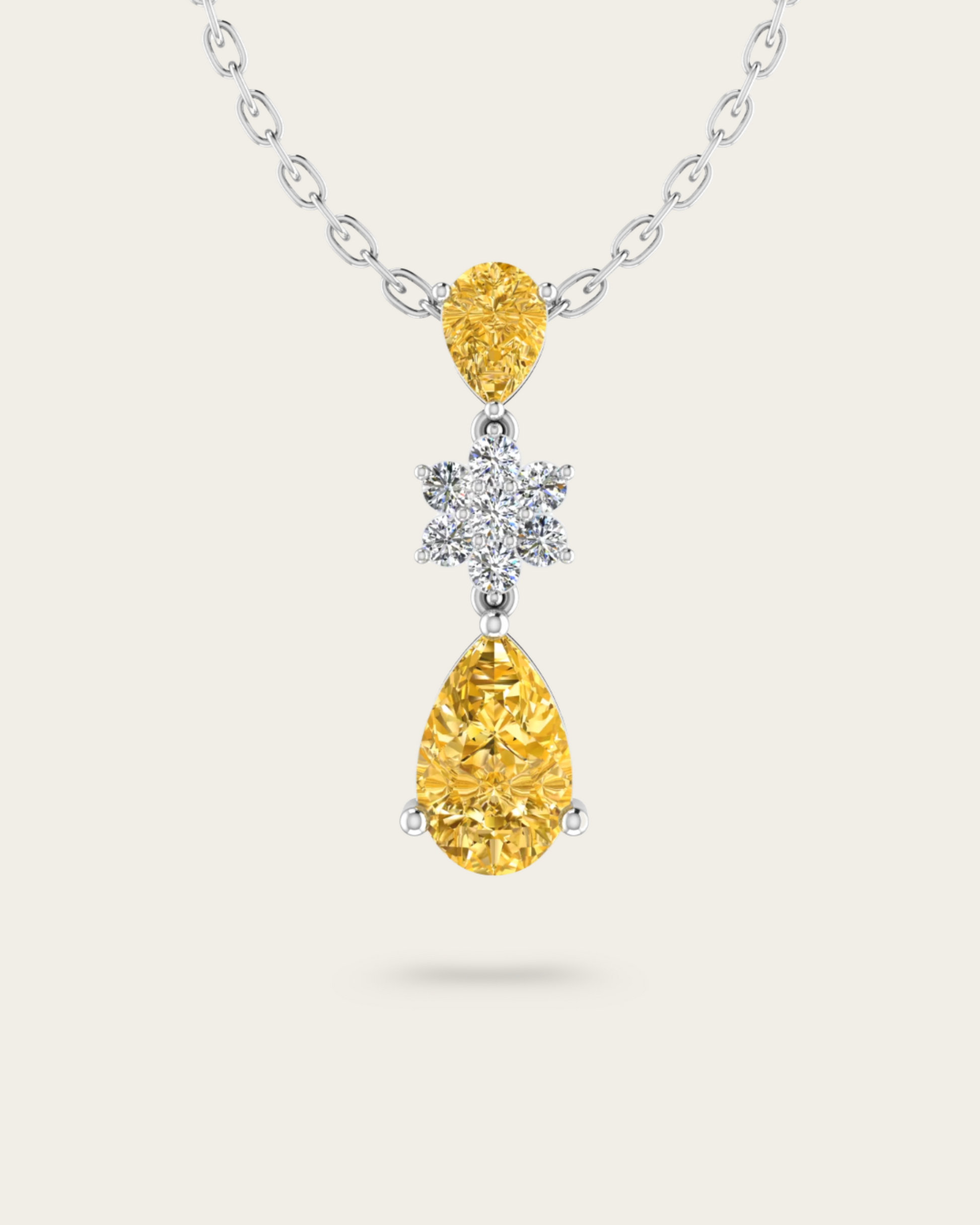 Round Cut Unique Style Pendant