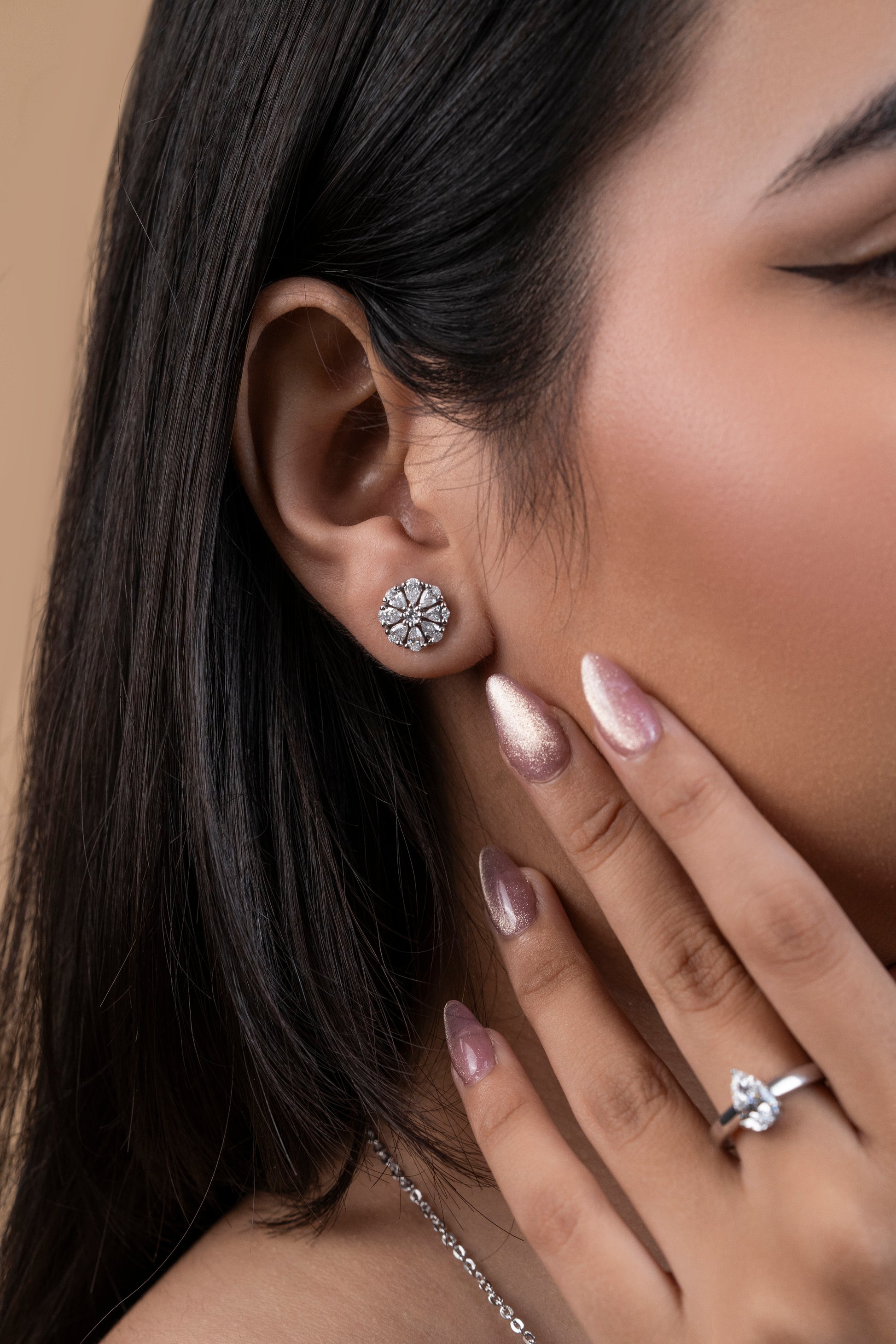 Pear & Round Unique Style Earrings