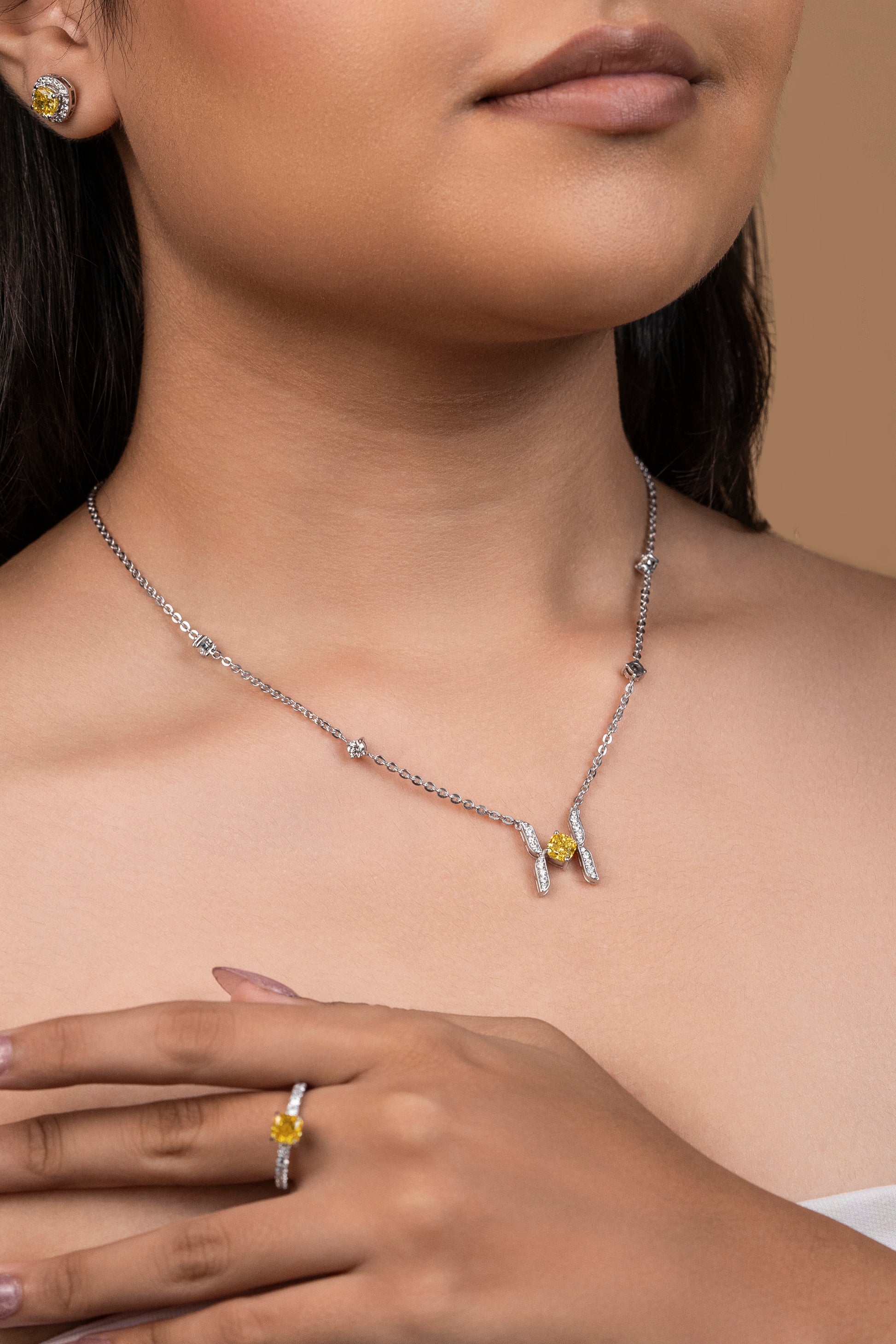 Cushion Cut unique Style Pendant