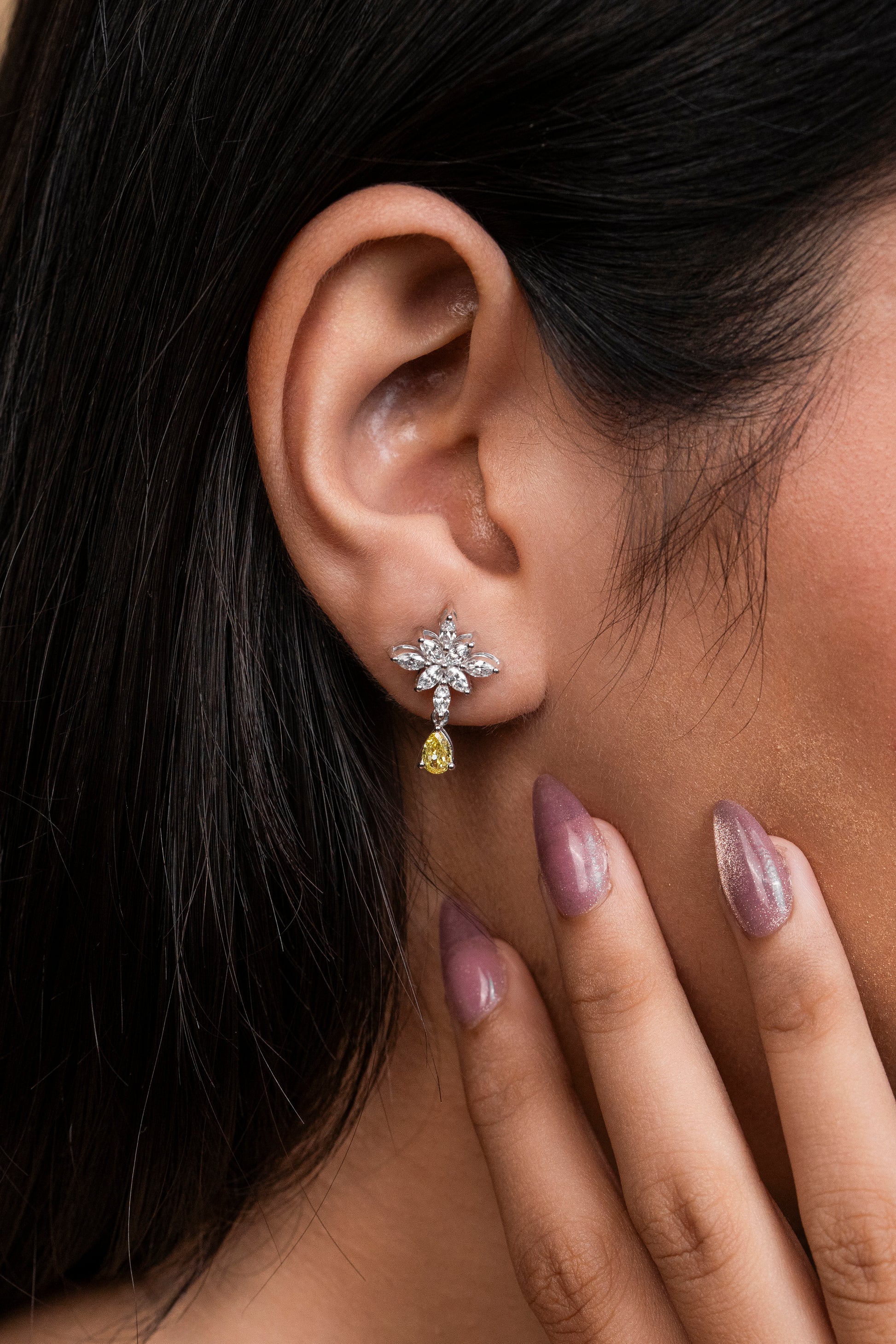 Pear & Marquise Unique Style Earrings