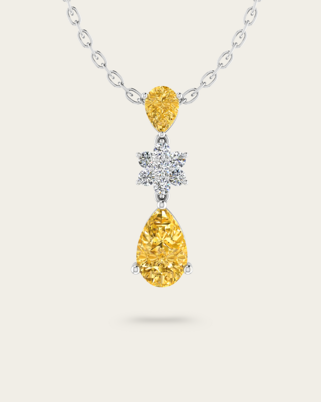 Round Cut Unique Style Pendant