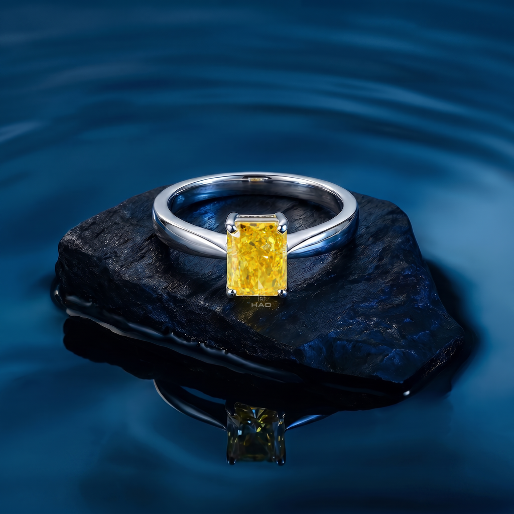 Radiant Cut Solitaire Style Engagement Ring