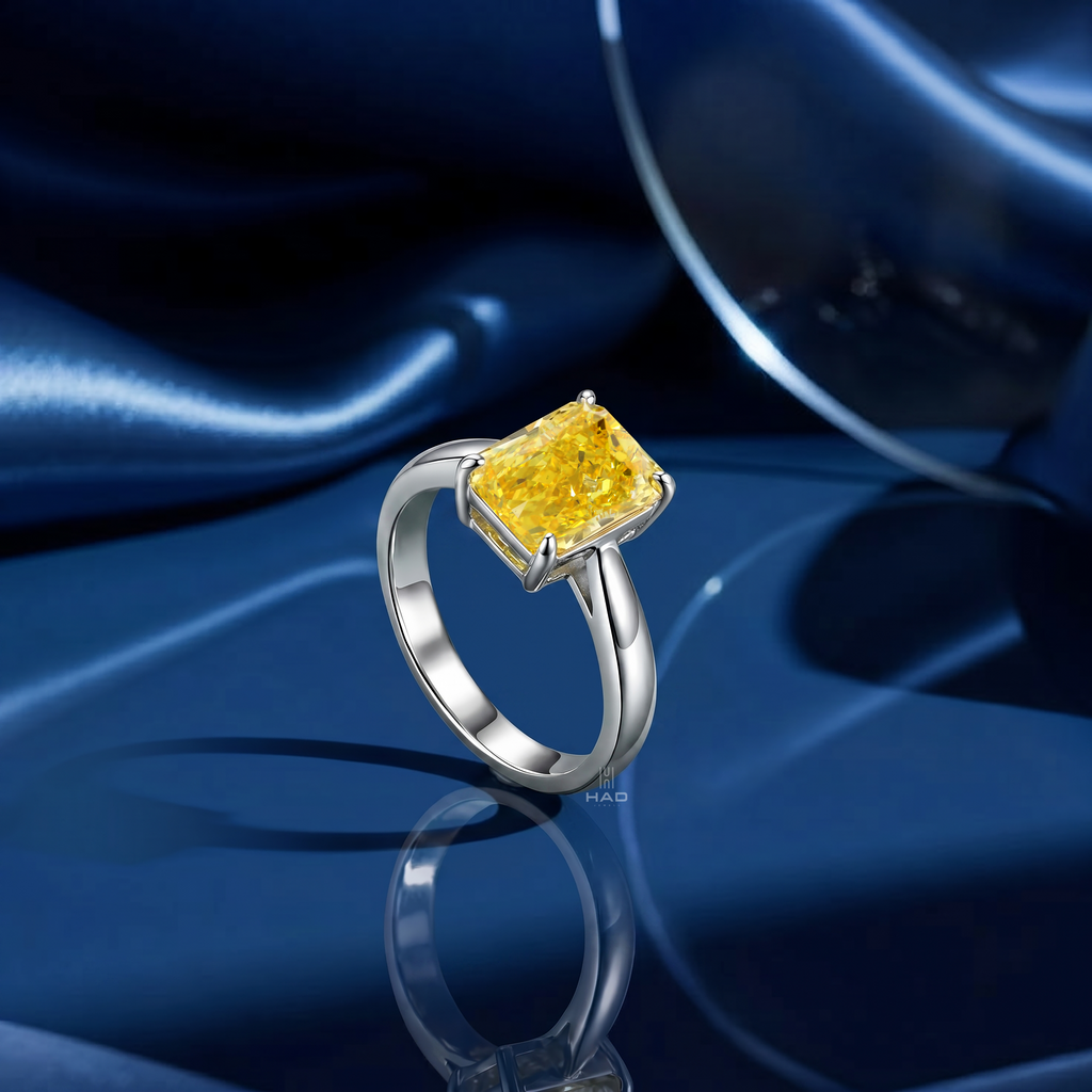 Radiant Cut Solitaire Style Engagement Ring