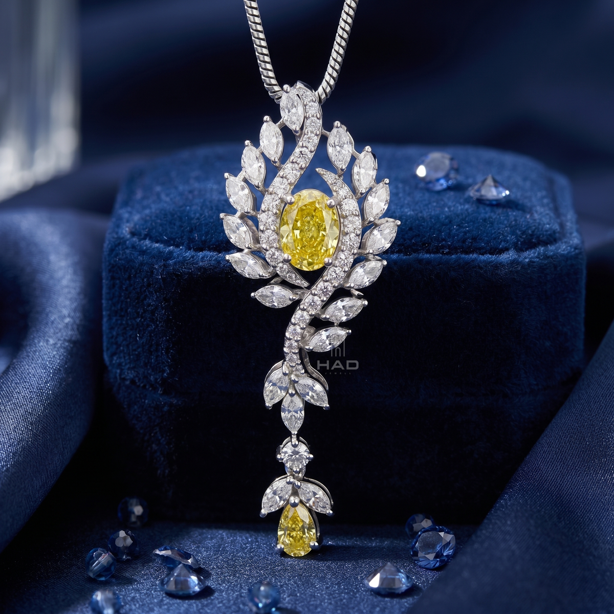 Yellow Oval Cut Lab Diamond