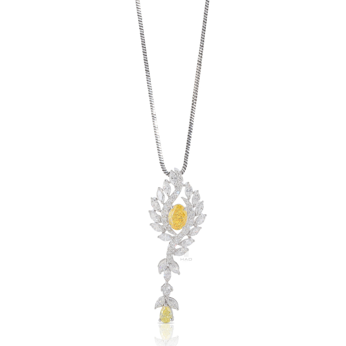 Yellow Oval Cut Lab Diamond