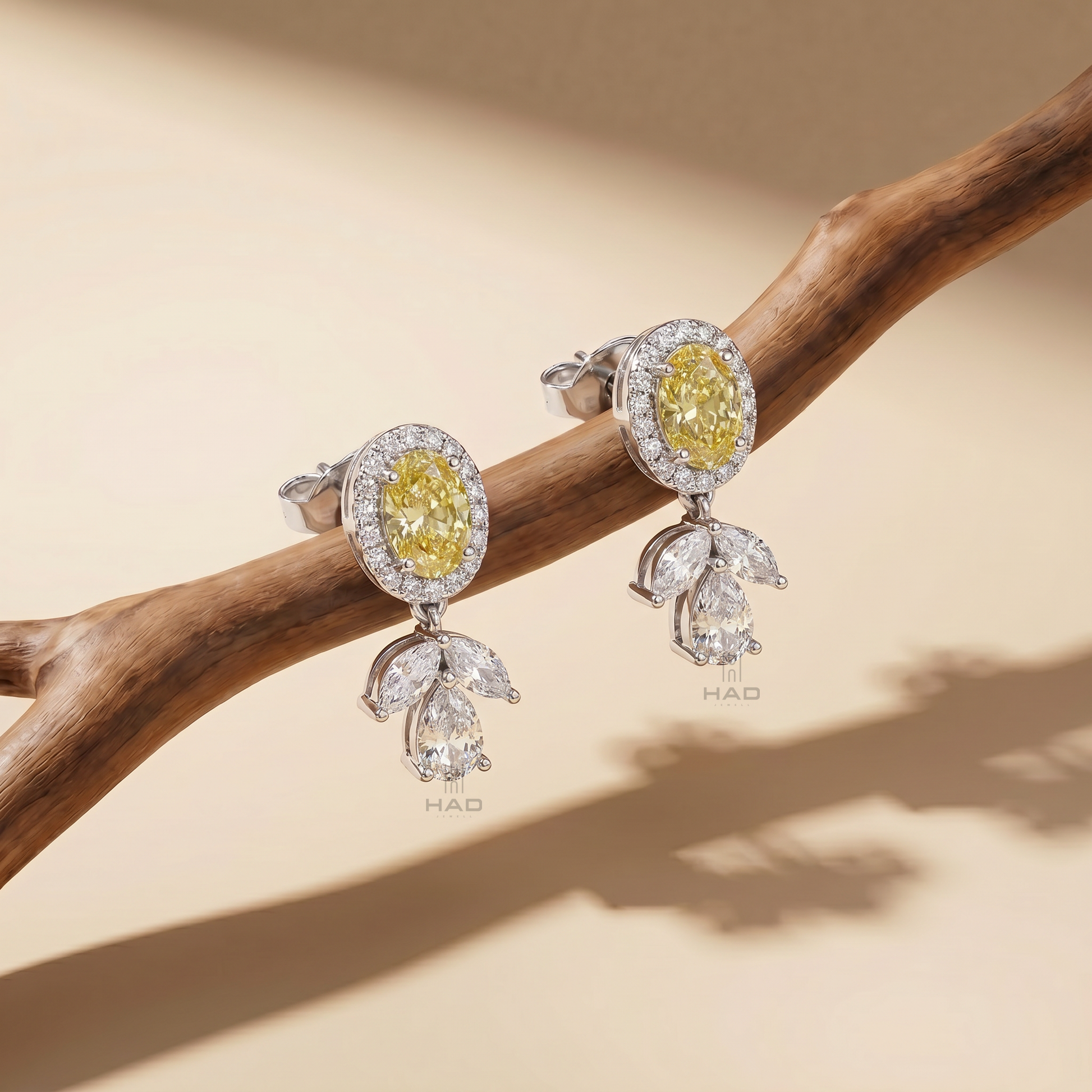 Oval Cut Yellow Lab Diamond