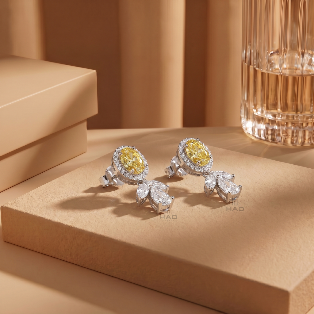 Oval Cut Yellow Lab Diamond