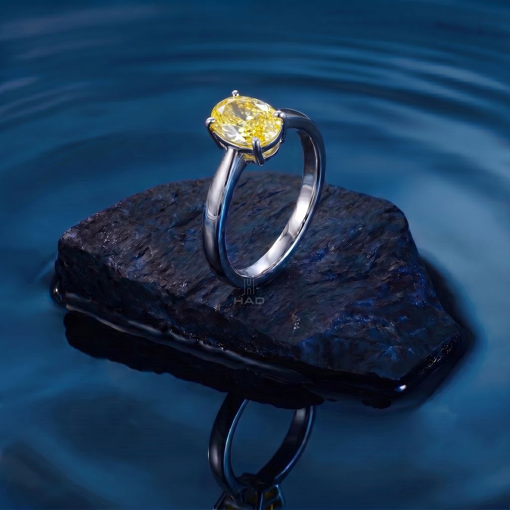 Oval Cut Solitaire Style Engagement Ring