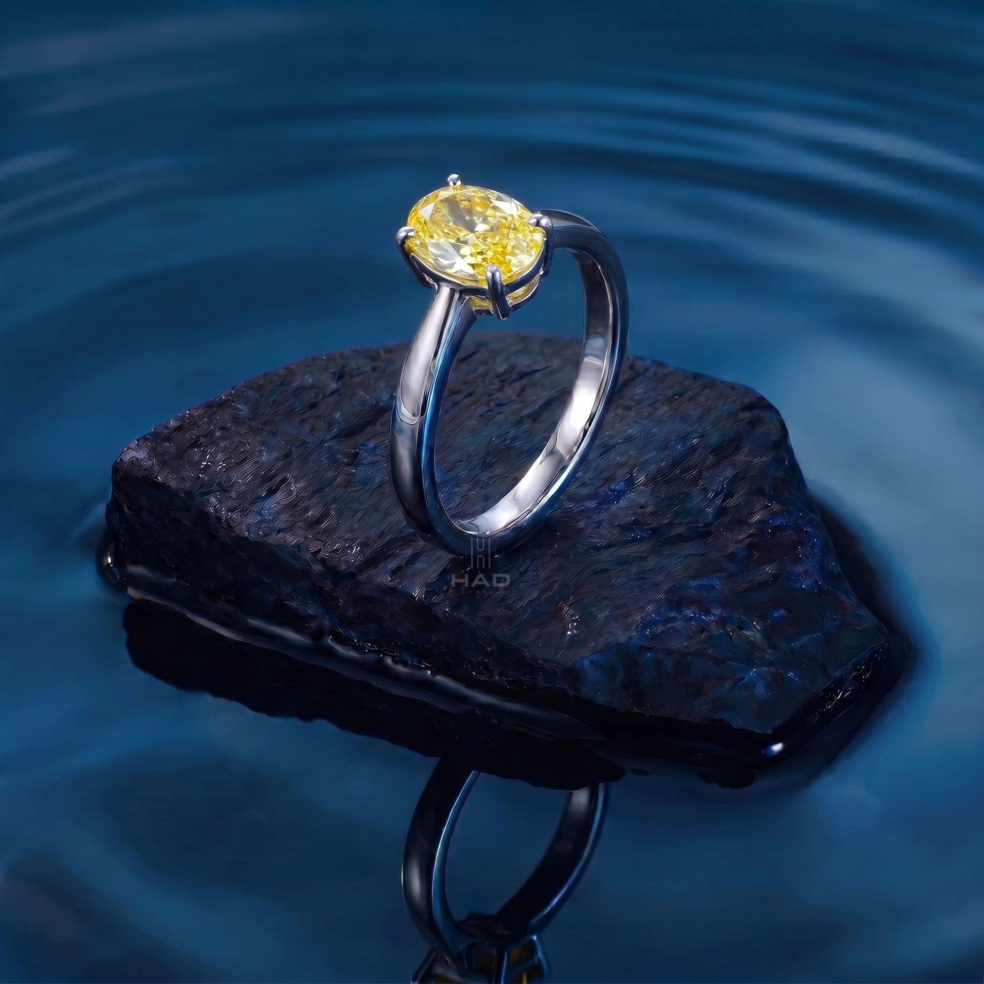 Oval Cut Solitaire Style Engagement Ring