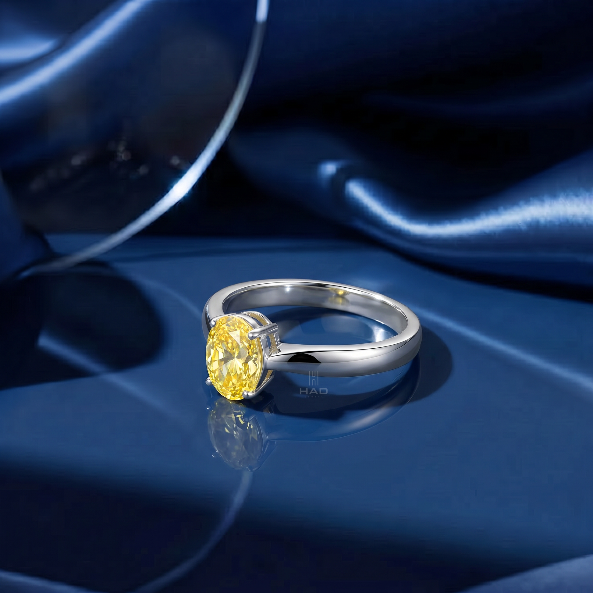 Oval Cut Solitaire Style Engagement Ring