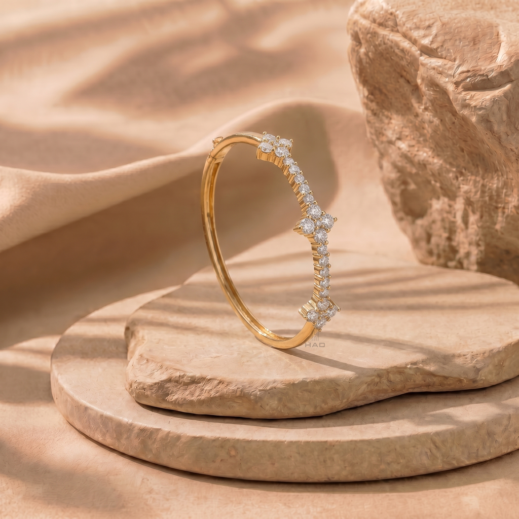 Round Cut Unique Style Bracelet