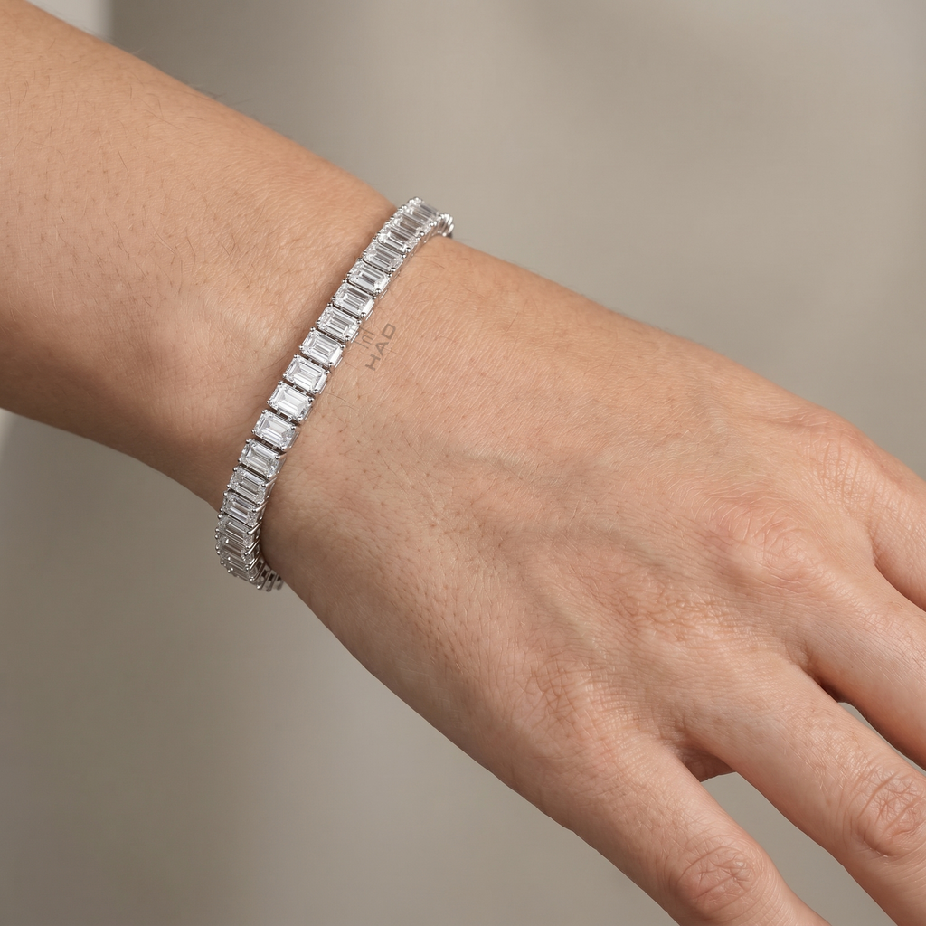 Radiant Cut Tennis Style Bracelet