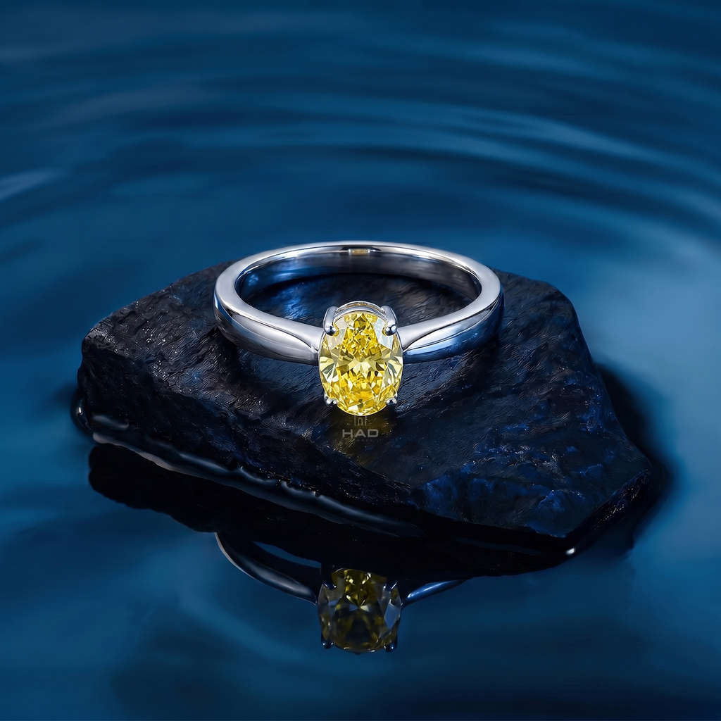 Oval Cut Solitaire Style Engagement Ring