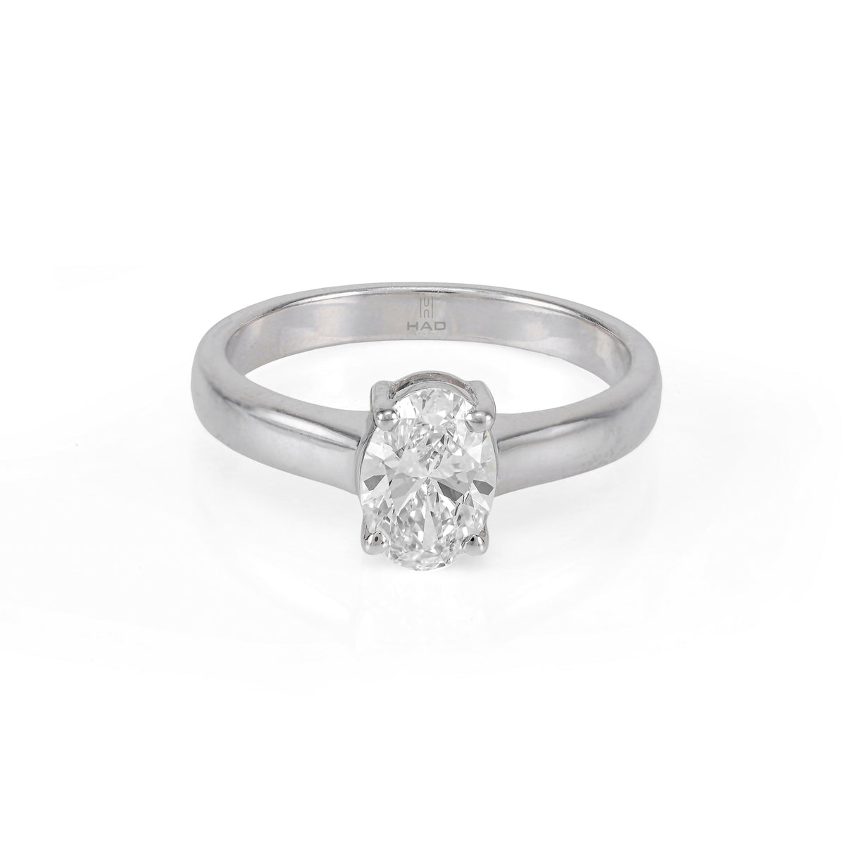 Oval Cut Solitaire Style Engagement Ring