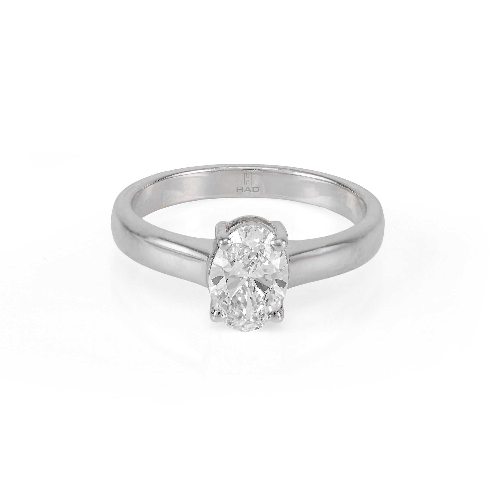 Oval Cut Solitaire Style Engagement Ring