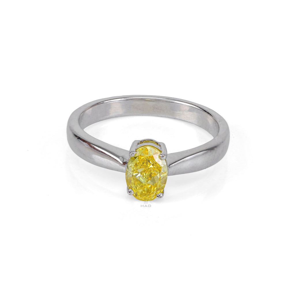 Oval Cut Solitaire Style Engagement Ring