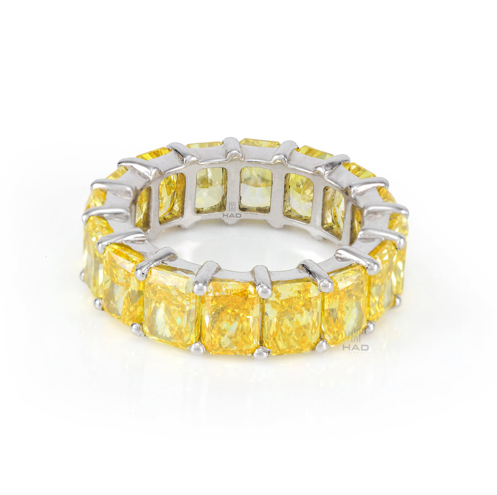 Radiant Cut Full Eternity Style Wedding Band