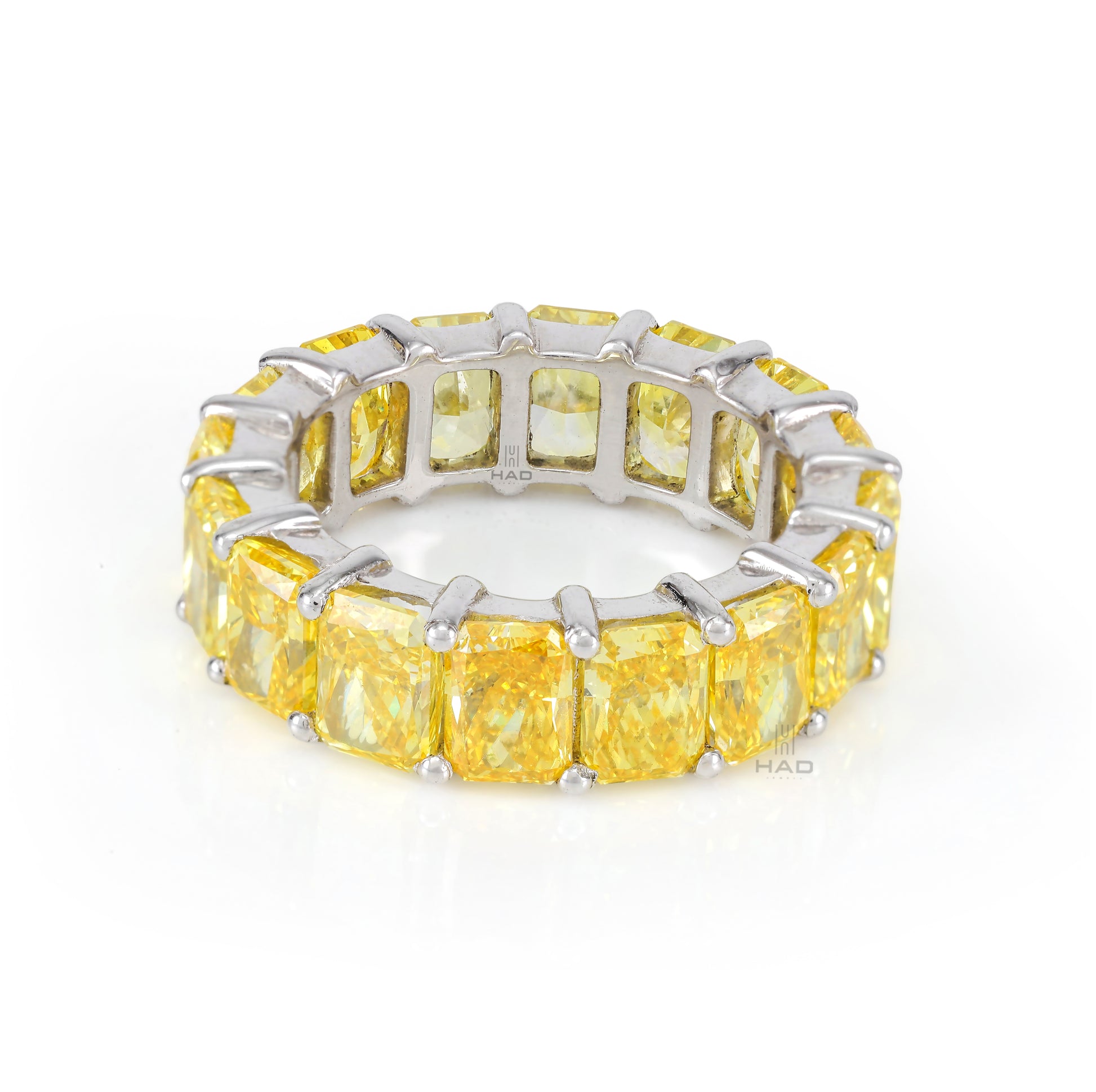 Radiant Cut Full Eternity Style Wedding Band
