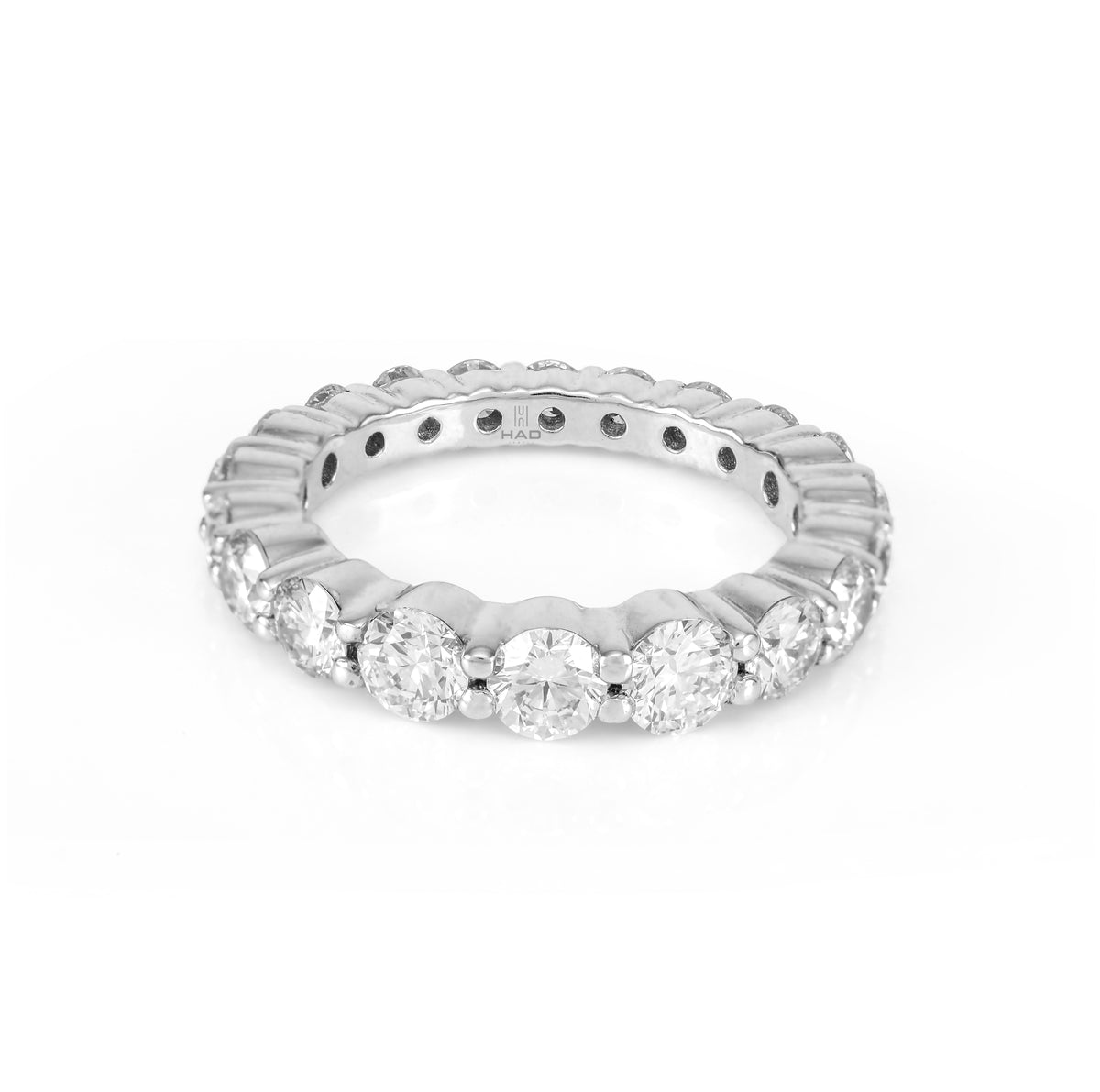 Round Cut Full Eternity Wedding Band